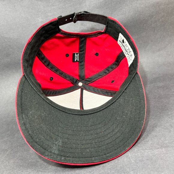 Flomotion Snapback Hat Cap Red Vacation Distressed FL Lifestyle Orange Logo Mens - Picture 11 of 14